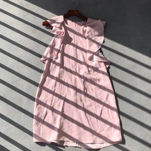 BCBG MAXAZRIA dress. Size: M. Chiffon. Blush.